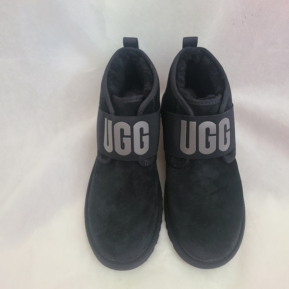 UGG Unisex Neumel ll Slipon in Black Ankle Boots Sz 10 - Picture 6 of 8